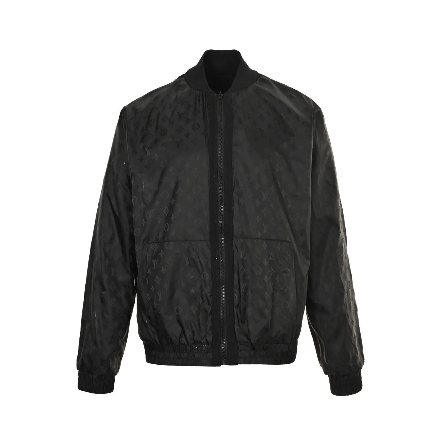 Louis Vuitton/Louis Vuitton 25Fw dark pattern old flower stitching double-sided sweater jacket